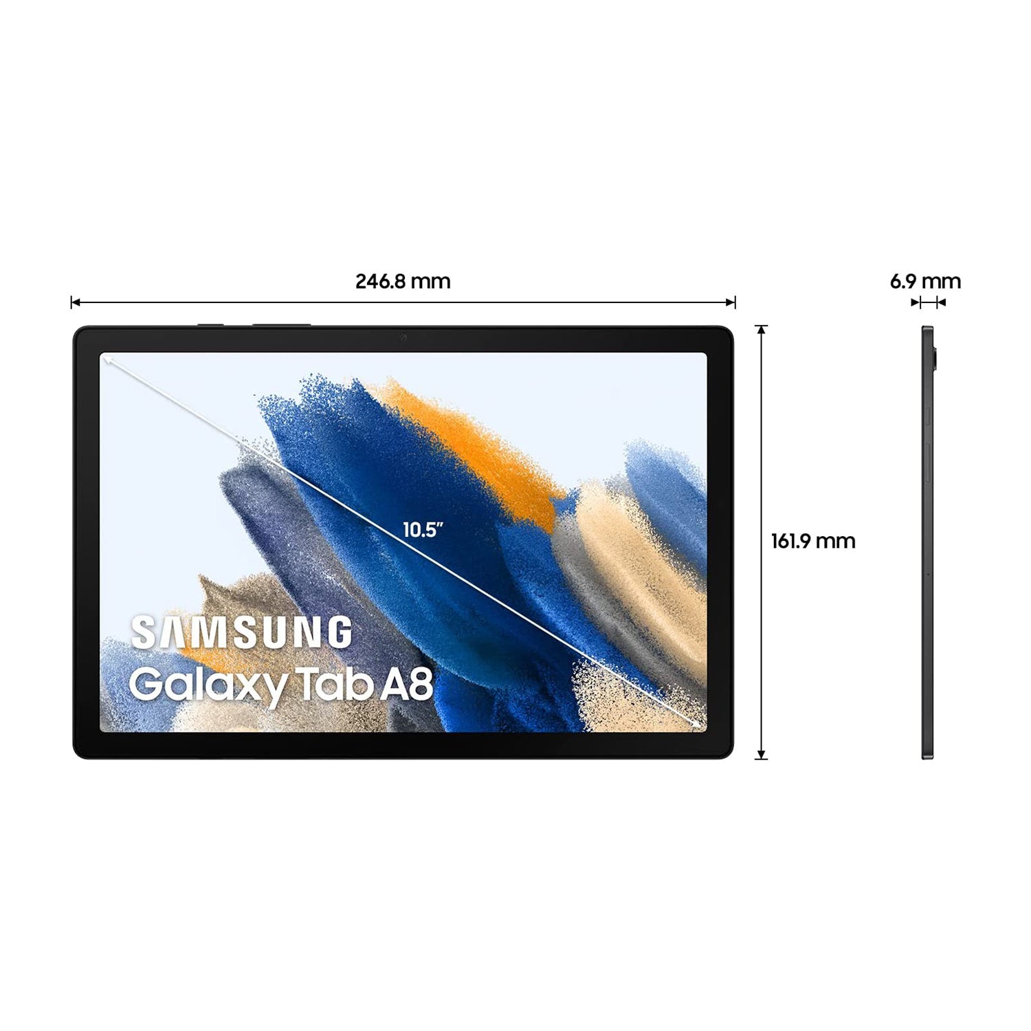 Samsung Galaxy Tab A8 Wi-Fi + 4G 10,5 Zoll Tablet Grau Dark Gray 3