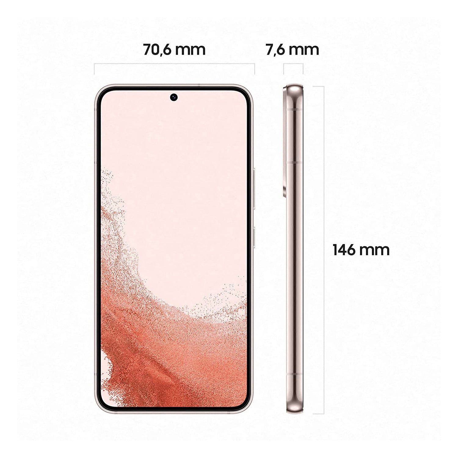 Samsung Galaxy S22 Dual SIM Smartphone Pink Gold 3