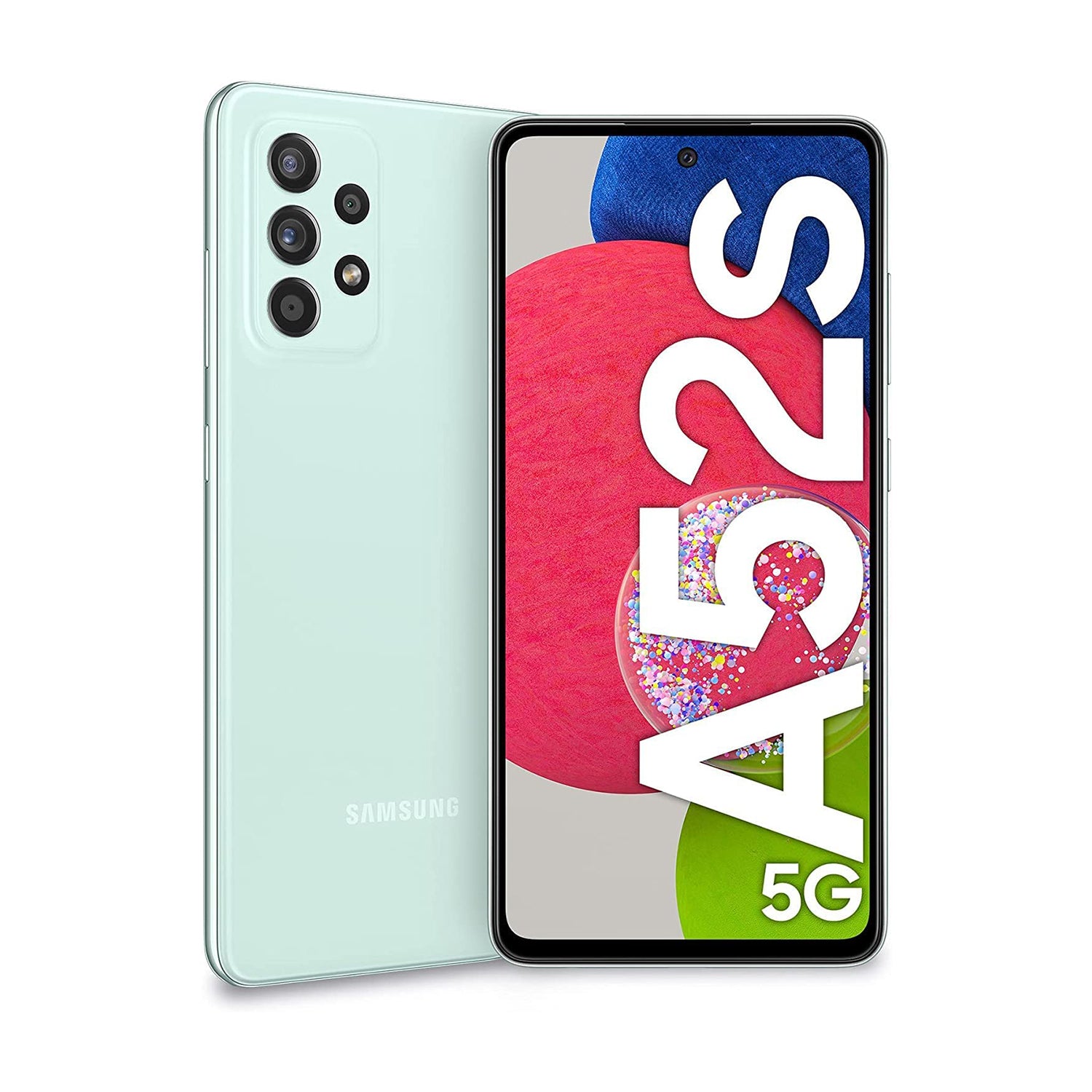 Samsung Galaxy A52s 5G Dual-SIM Smartphone Grün Awesome Mint 1