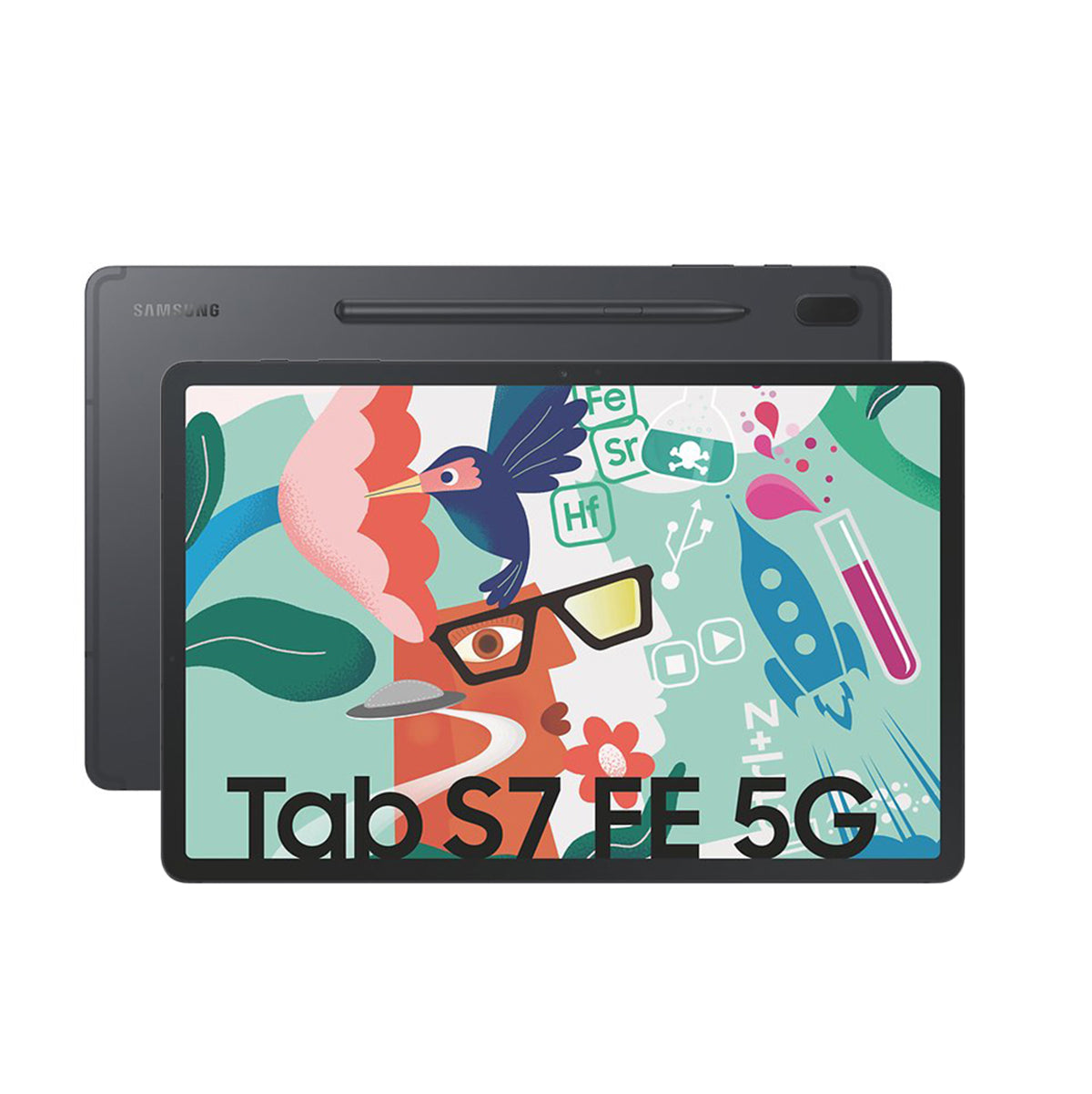 Samsung Galaxy Tab S7 FE Wi-Fi + 5G 12.4" Tablet Schwarz Mystic Black1