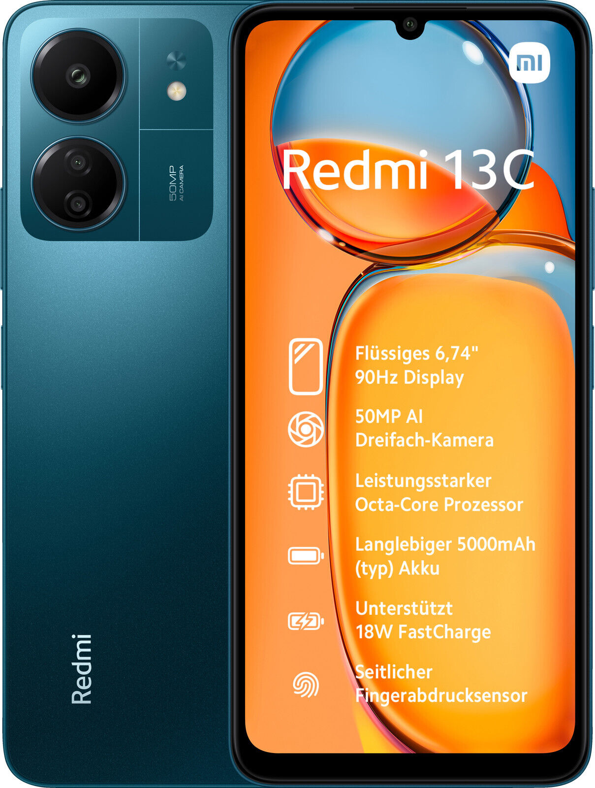 Xiaomi Redmi 13C Smartphone Blau Navy Blue 1
